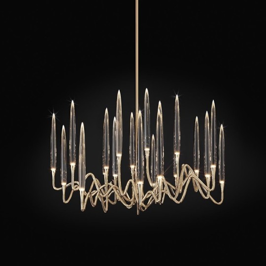 Il Pezzo Mancante Il Pezzo  Round Chandelier  Led  Dore  Sus