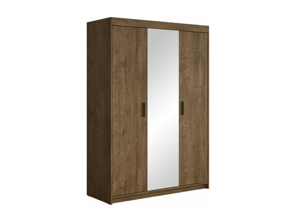 Meubiana 102 Lefkas oak wardrobe, 191x133x53cm, with hinged doors
