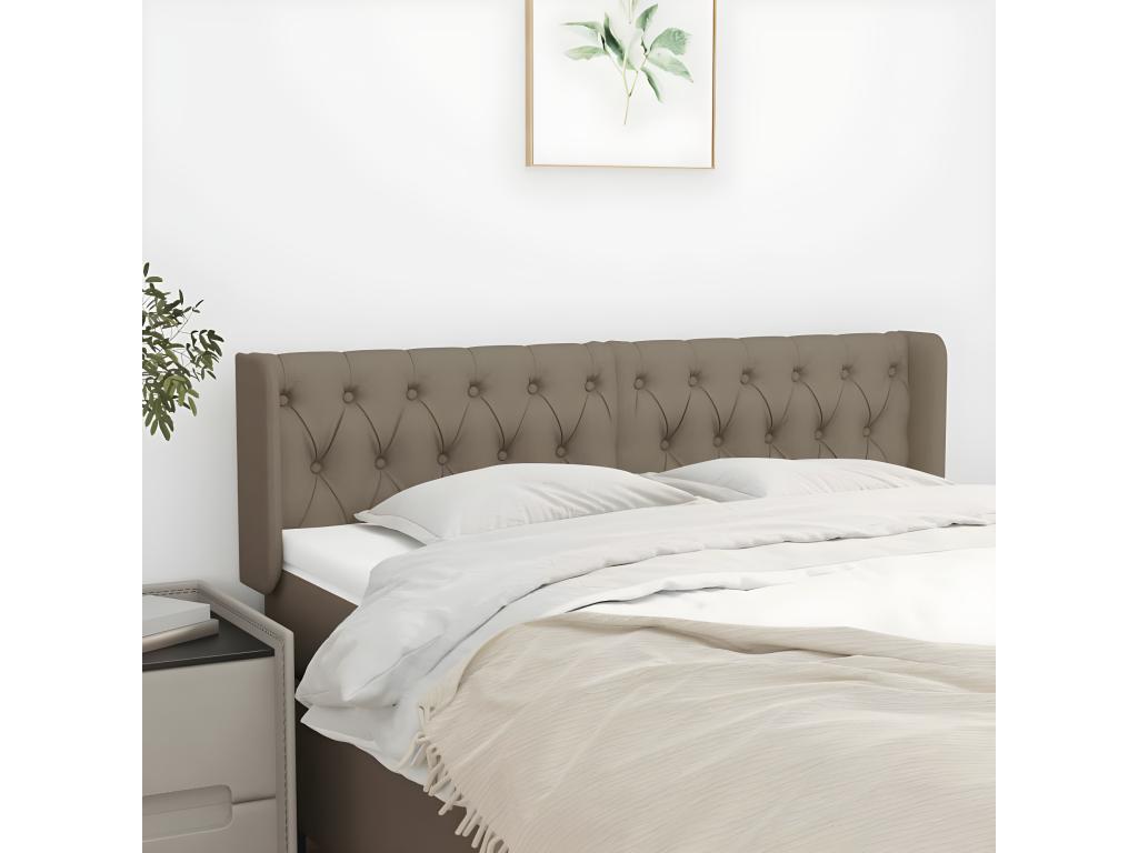 Meubiana Headboard with Wings 147x16x78/88 cm Fabric