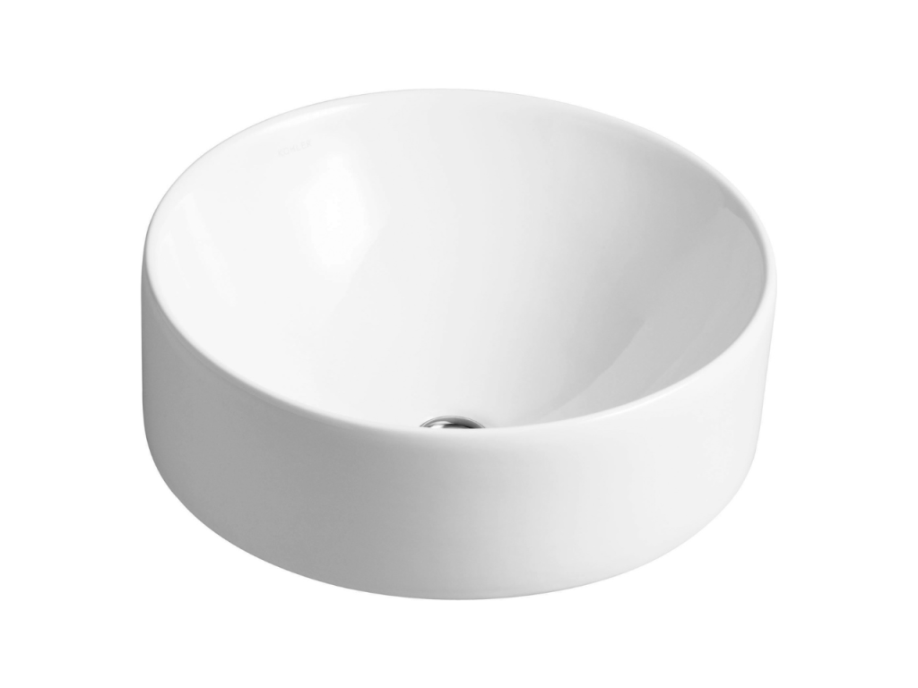 Meubiana countertop washbasin, glossy white