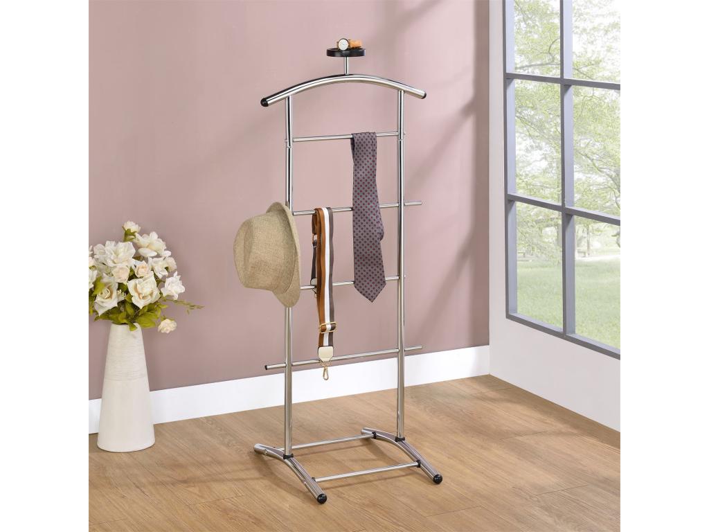 Meubiana bedroom Meubiana nightstand clothes rack chromed metal frame