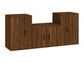 Brown wooden wardrobe furniture set 57x34.5x40 cm 02 0024582