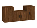 Brown wooden wardrobe furniture set 57x34.5x40 cm 02 0024582