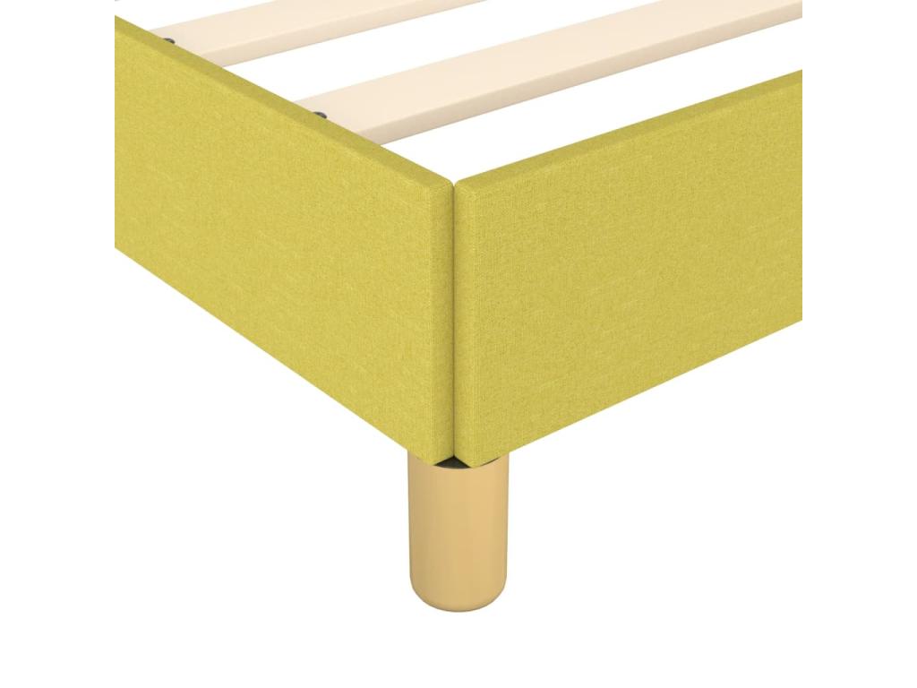 Green Bed Frame 80x200 cm Fabric
