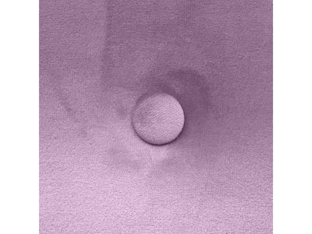 Meubiana Smooth Velvet Headboard with Buttons 105x105 with Bed Legs 105 - Pink