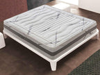 Homzora - Memory foam mattress - 22 cm high - 3 cm memory foam - 200x200 carbon cover