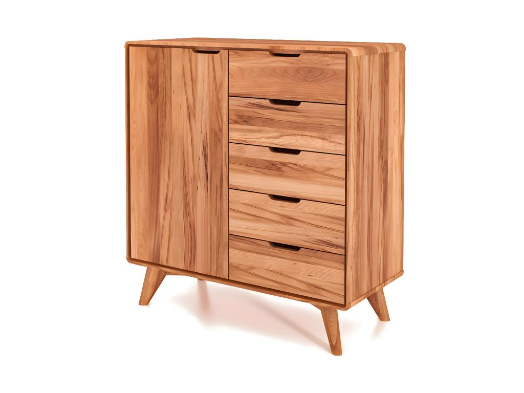 Meubiana - Chest of drawers with drawers in natural oiled beech heartwood