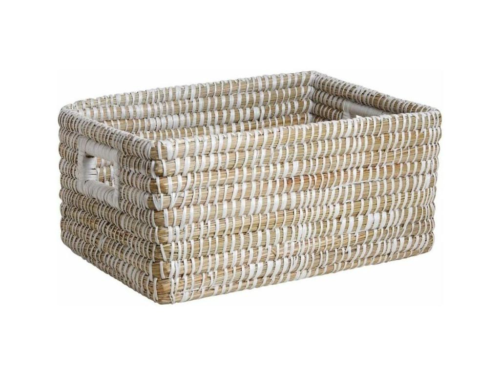 Rush storage baskets, set of 3