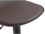Bar stool - Faux leather / Metal - Brown - Meubiana V2