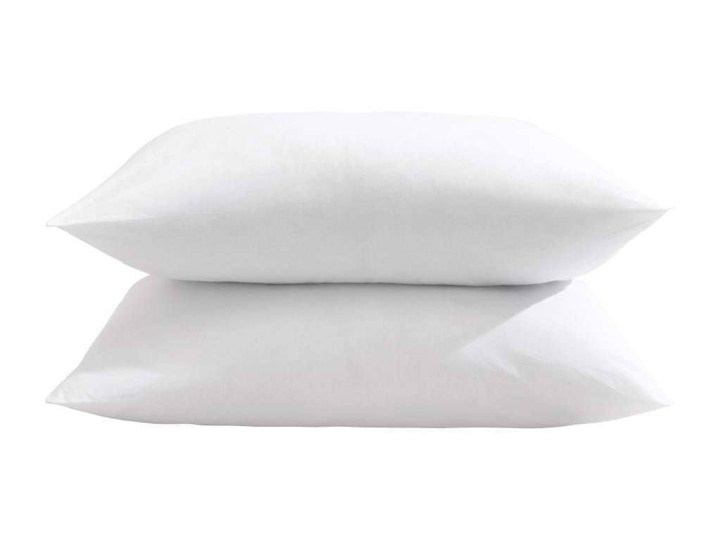 Set of 2 soft, eco-friendly natural pillows with organic cotton covers, Meubiana 60x60