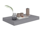 Floating wall shelf, grey, 40x23x3.8 cm, MDF