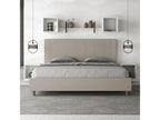Meubiana size bed with 200x210cm upholstered slatted base in Meubiana faux leather