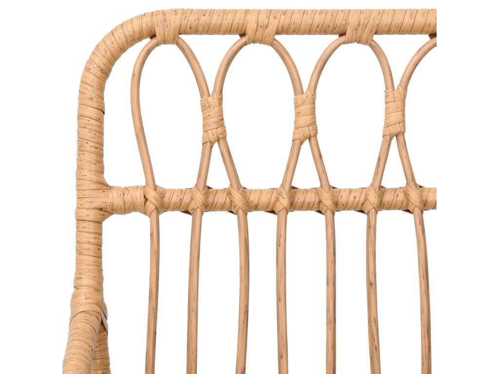 5-piece garden dining set, woven resin