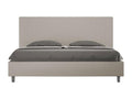 Meubiana size bed with 200x210cm upholstered slatted base in Meubiana faux leather