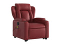 Burgundy red electric reclining massage chair