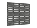 Wall-mounted headboard, grey, 96x3x91.5 cm, solid pine wood