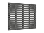 Wall-mounted headboard, grey, 96x3x91.5 cm, solid pine wood