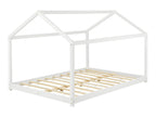 Meubiana House-Shaped Children's Bed with Cold Foam Mattress 140x200 cm White