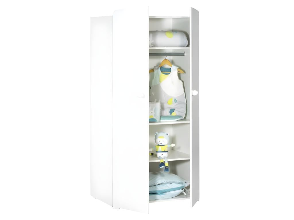 Homzora PRICE New Basic Baby Room Wardrobe with 2 Doors