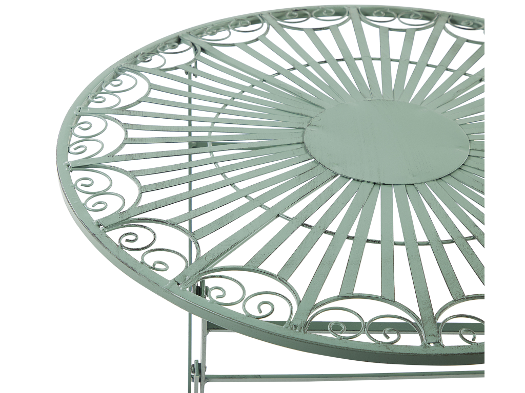 Meubiana Light Green Metal Garden Table