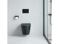 TERCERO wall-hung toilet bowl, matte black - rimless and with soft-close mechanism