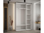 Meubiana 3-Door Sliding Wardrobe 235.2/150/45 3 Doors White/White/Gold