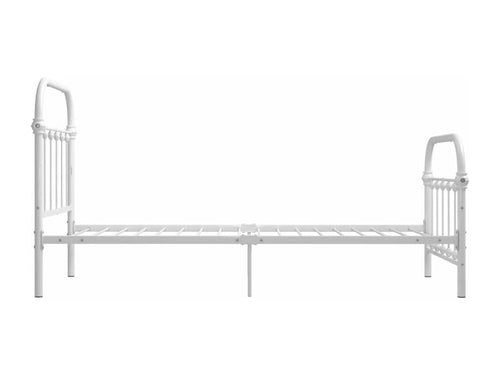White Metal Bed Frame 100x200 cm