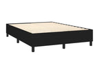 Meubiana bed base and mattress with LED light, black, 140x190 cm, fabric