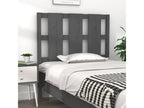 Grey Headboard 105.5x4x100 cm Solid Pine Wood
