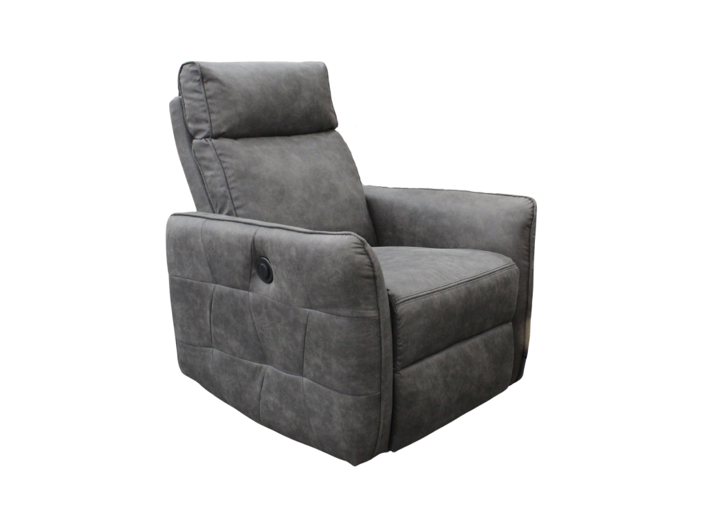 Meubiana electric armchair, anthracite grey.