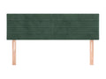 2-piece headboard set, dark green, 72x5x78/88 cm, velvet