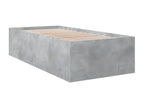 Bed frame without mattress, concrete grey, 90x200 cm