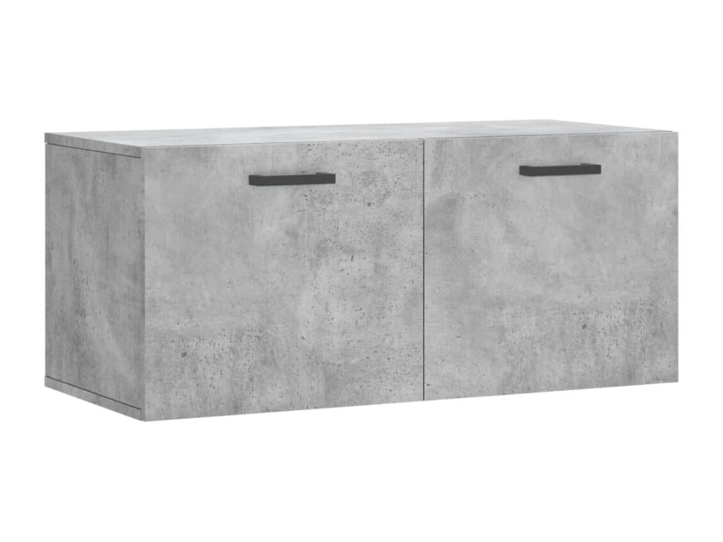 Concrete grey wall cabinet 80x36.5x35 engineered wood