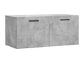Concrete grey wall cabinet 80x36.5x35 engineered wood