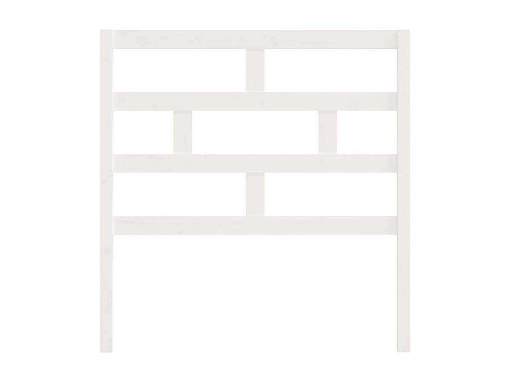 White headboard 81x4x100 cm Solid pine wood