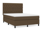 Meubiana bed base with dark brown mattress 140x190
