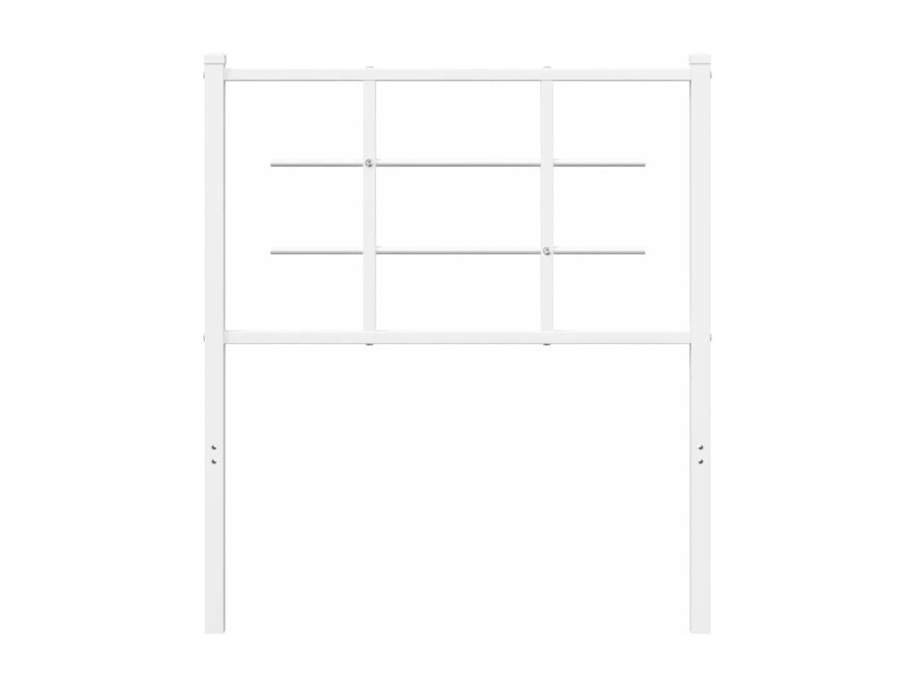 White metal headboard 80cm