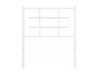 White metal headboard 80cm