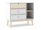 3-Drawer Chest with 2 Shelves, 90cm Wide - Meubiana