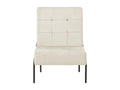 Relaxation chair 65x79x87 cm Cream white velvet