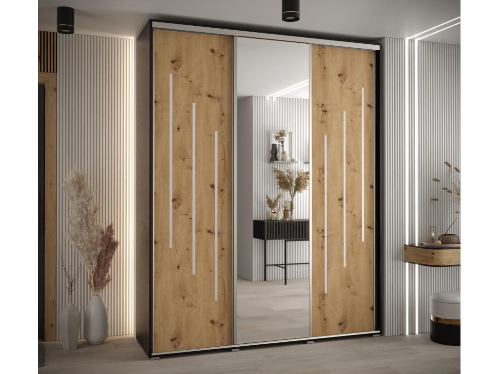 Meubiana 9 Sliding Door Wardrobe 235.2/190/60 3 Doors