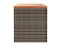 Meubiana Grey Wicker Resin Garden Storage Box