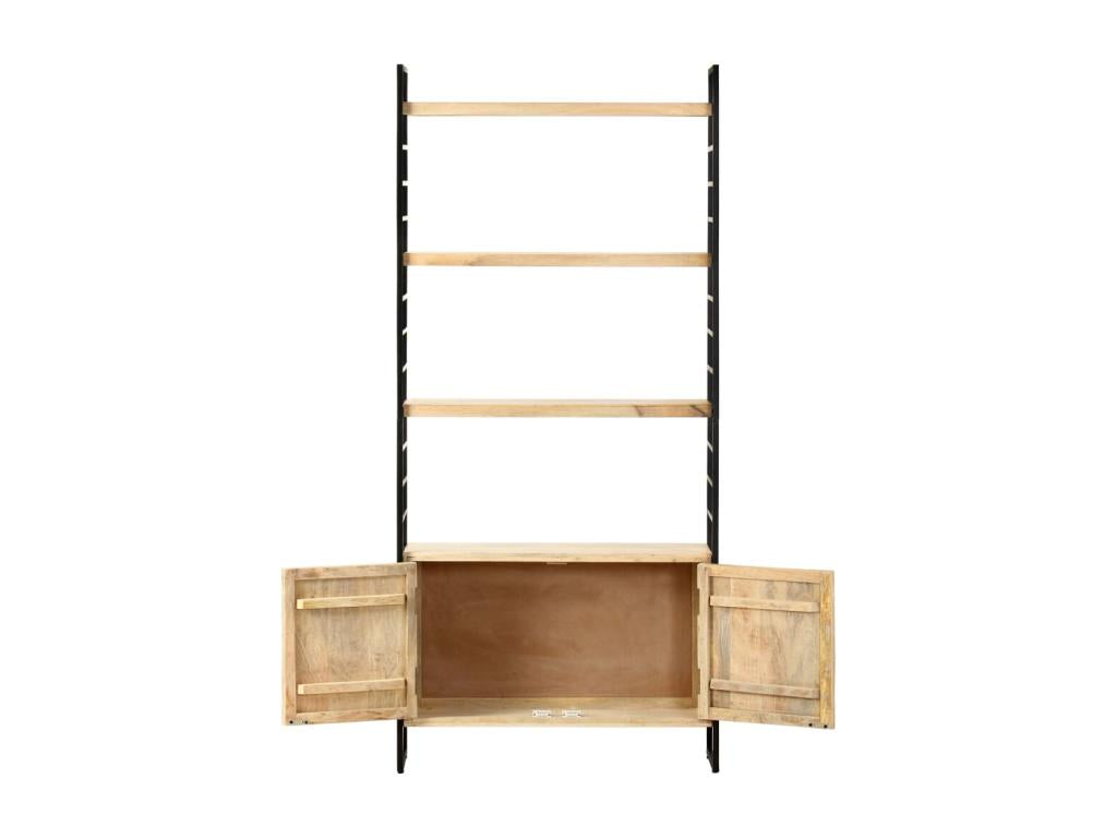 4-tier bookcase 80x30x180 cm Solid mango wood
