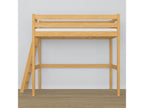 Wooden loft bed N02 Natural Pine 120x200