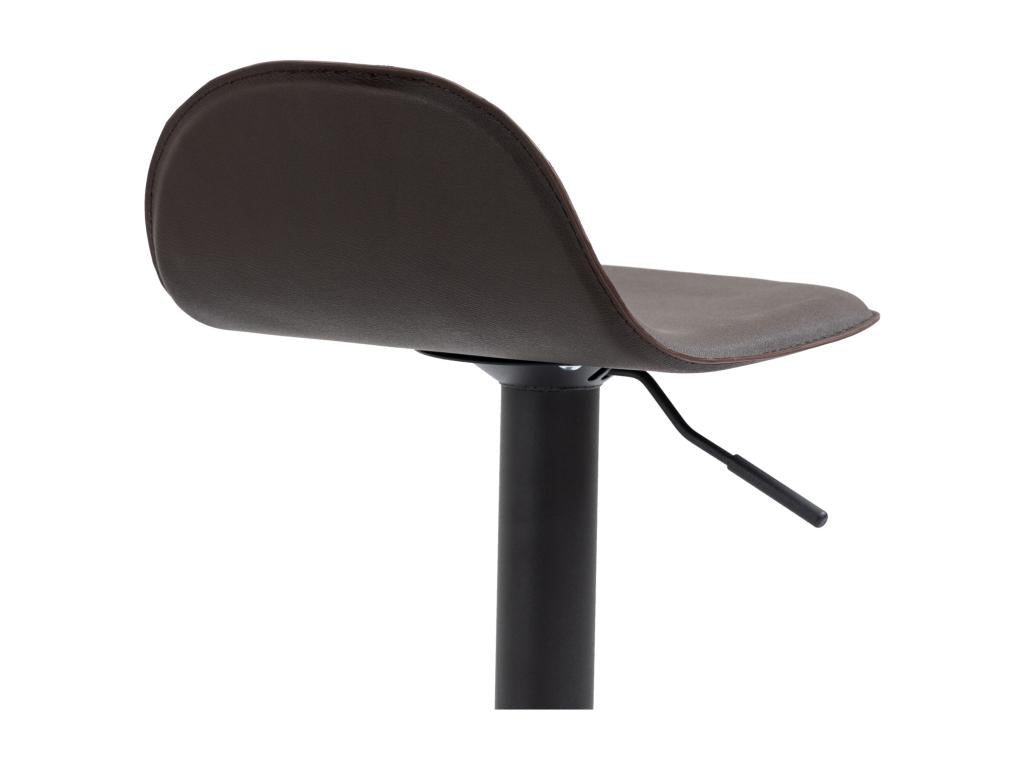 Bar stool - Faux leather / Metal - Brown - Meubiana V2