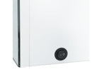 Bathroom cabinet with glossy white LED mirror, 50x14x60cm