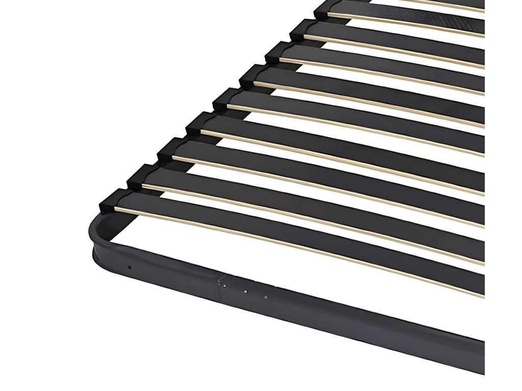 Meubiana grey metal bed base 80x200 cm