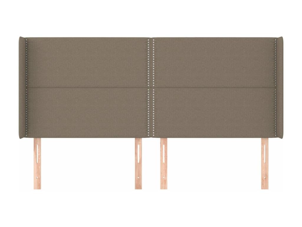 Meubiana Headboard with Wings 183x16x118/128 cm Fabric