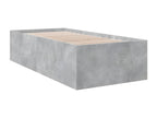 Bed frame without mattress, concrete grey, 90x200 cm