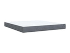 Meubiana bed base and mattress, dark grey, 180x200cm, velvet